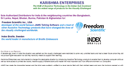 Desktop Screenshot of karishmaenterprises.com